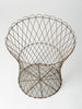 Antique French Wire Waste Paper Basket