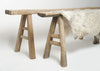 Vintage Rustic Elm Benches