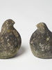 Cute Pair Vintage Stone Doves