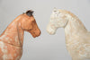 Antique Swedish Horses, dry scraped