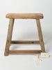 Vintage Rustic Elm Stools