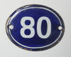 Antique French Enamel numbers