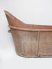 Antique 19th Century French Napoleon IIII Painted Zinc Bath Tub