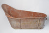 Antique 19th Century French Napoleon IIII Painted Zinc Bath Tub
