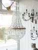 Vintage Bohemian Crystal Balloon Chandelier circa 1940