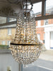 Vintage Bohemian Crystal Balloon Chandelier, circa 1940