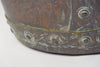 Antique French Copper Log bin/planter with rivets
