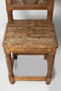 Antique Swedish Folk chair with hand painted kurbits panel