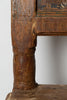 Antique Swedish Folk chair with hand painted kurbits panel
