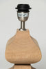 Beautiful handcrafted wooden table lamps with linen shades