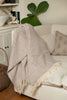 Klippan Preppy Beige melange woven throw