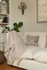 Klippan Preppy Beige melange woven throw