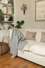Klippan Preppy Grey Melange woven throw