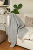 Klippan Preppy Grey Melange woven throw