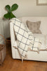 Klippan Island White Brushed Lambswool throw