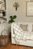 Klippan Island White Brushed Lambswool throw