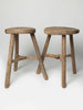 Antique Chinese rustic milking stools, circa 1900