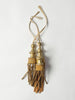 ANTIQUE ITALIAN CHURCH GILT WOOD AND FABRIC TASSELS