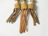 ANTIQUE ITALIAN CHURCH GILT WOOD AND FABRIC TASSELS