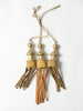 ANTIQUE ITALIAN CHURCH GILT WOOD AND FABRIC TASSELS