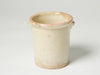 Antique Italian Confit Pot with pink glaze rim
