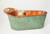 Antique 19th Century French Copper Slipper Bath