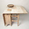 Antique Swedish Slag Bord Drop Leaf Table with original paint