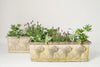 Antique French Composite Stone Trough Planters
