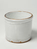 Antique Italian White Glazed Confit Pots from Naples