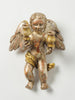 Antique 18th Century Silver Gilt Italian Cherub Putti wall sconce