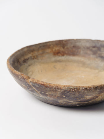 Antique 18th Century Swedish Primitive Root Bowl