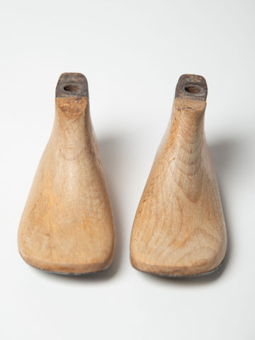 Cute pair antique German child's shoe lasts