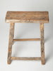 Antique Rustic Elm Stool Number 1