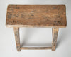 Antique Rustic Elm Stool Number 1