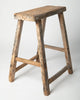 Antique Rustic Elm Stool Number 1