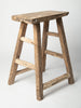 Antique Rustic Elm Stool Number 2