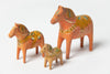 Collection antique Swedish Dala horses
