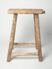 Antique Rustic Elm Stool Number 2