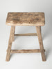 Antique Rustic Elm Stool Number 3