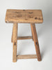 Antique Rustic Elm Stool Number 4