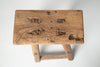 Antique Rustic Elm Stool Number 4