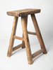 Antique Rustic Elm Stool Number 4