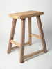 Antique Rustic Elm Stool Number 5