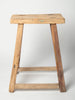 Antique Rustic Elm Stool Number 5