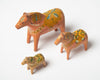 Collection antique Swedish Dala horses