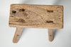 Antique Rustic Elm Stool Number 7