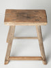 Antique Rustic Elm Stool Number 8