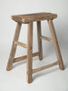 Antique Rustic Elm Stool Number 8