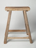 Antique Rustic Elm Stool Number 8