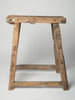Antique Rustic Elm Stool Number 9